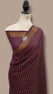 Pure Chiniya Silk Handloom Banarasi Saree - The Handlooms