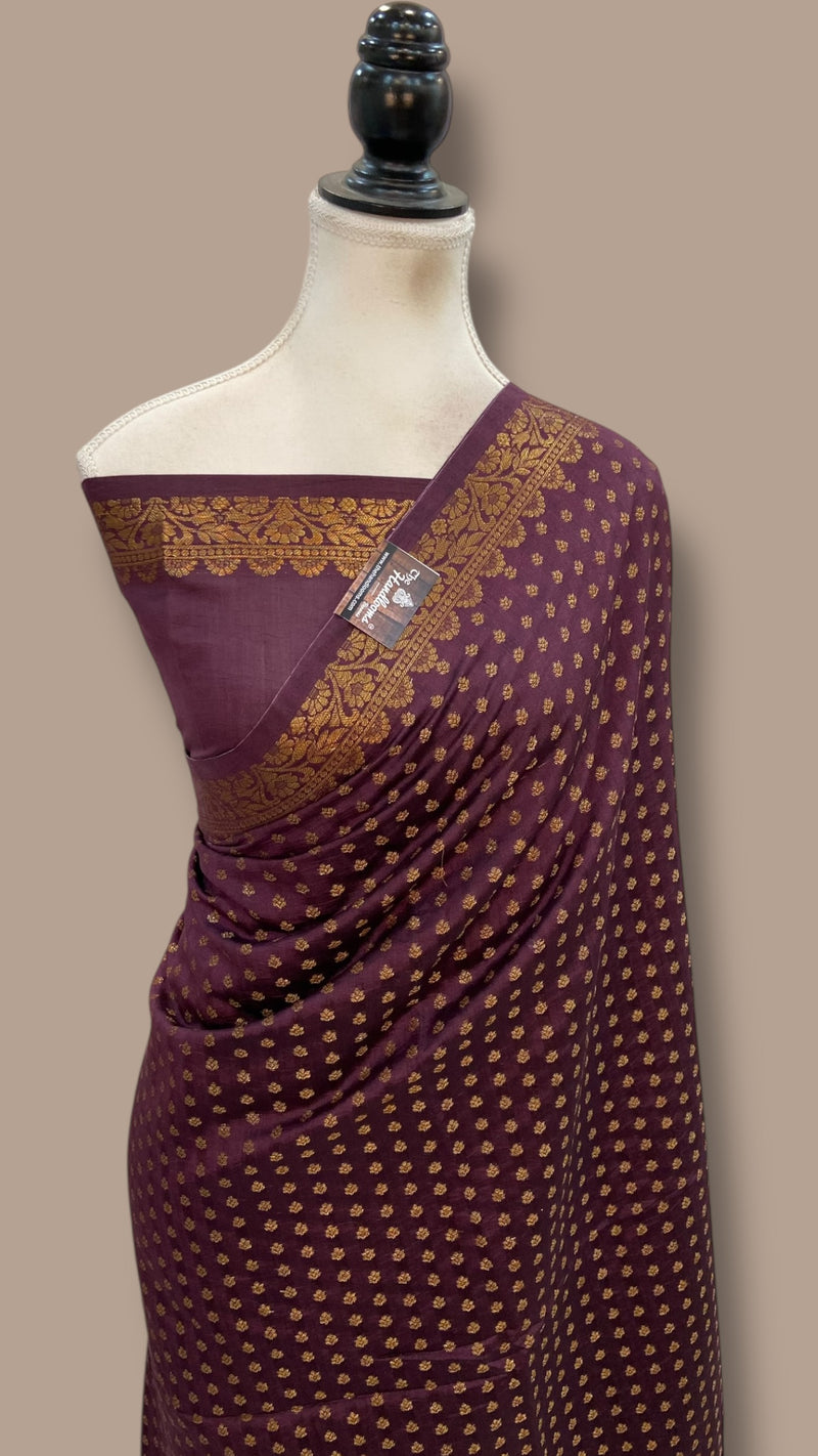 Pure Chiniya Silk Handloom Banarasi Saree - The Handlooms