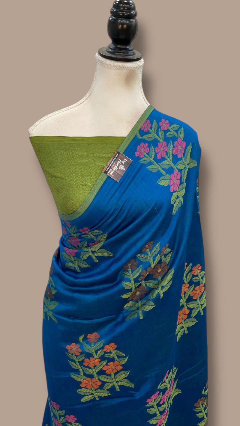 Pure Chiniya Silk Handloom Banarasi Saree - The Handlooms