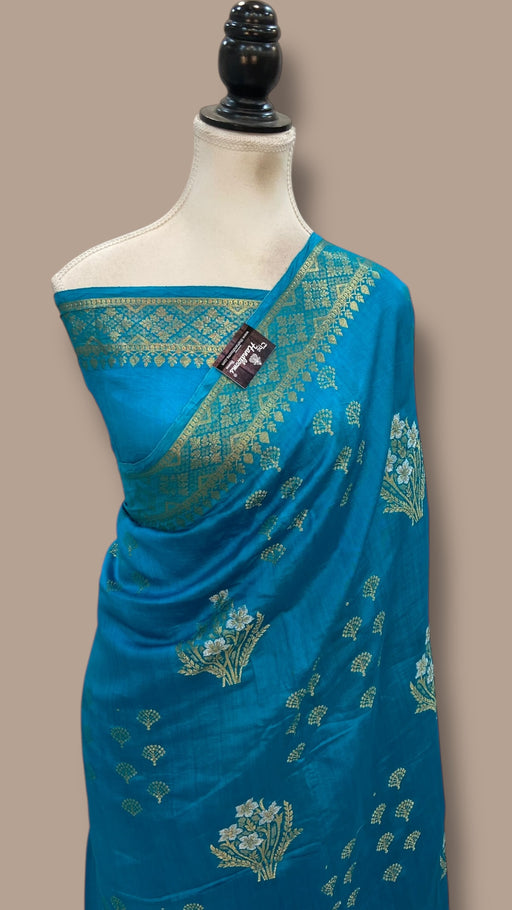 Pure Chiniya Silk Handloom Banarasi Saree - The Handlooms