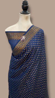 Pure Chiniya Silk Handloom Banarasi Saree - The Handlooms