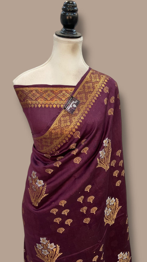 Pure Chiniya Silk Handloom Banarasi Saree - The Handlooms