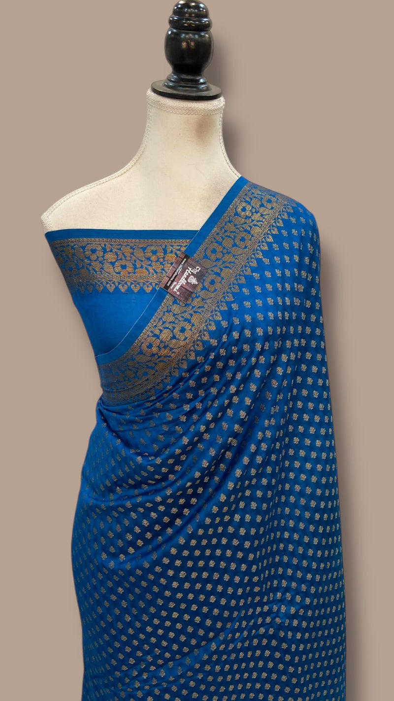 Pure Chiniya Silk Handloom Banarasi Saree - The Handlooms