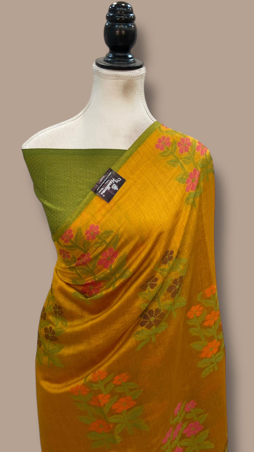 Pure Chiniya Silk Handloom Banarasi Saree - The Handlooms