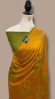 Pure Chiniya Silk Handloom Banarasi Saree - The Handlooms