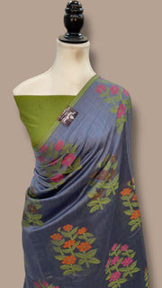 Pure Chiniya Silk Handloom Banarasi Saree - The Handlooms