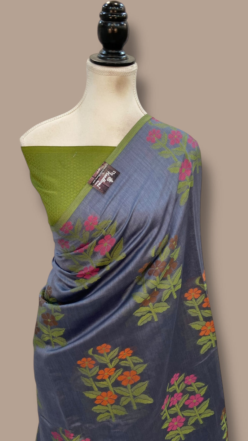 Pure Chiniya Silk Handloom Banarasi Saree - The Handlooms