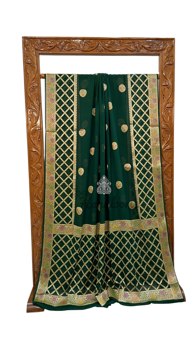 Pure Chiffon Khaddi Banarasi Saree