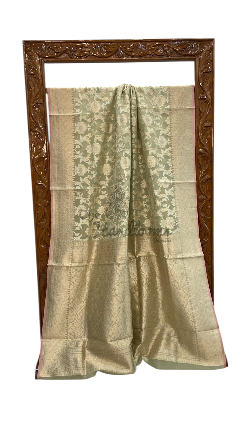 Pure Cotton Banarasi Handloom Saree - The Handlooms