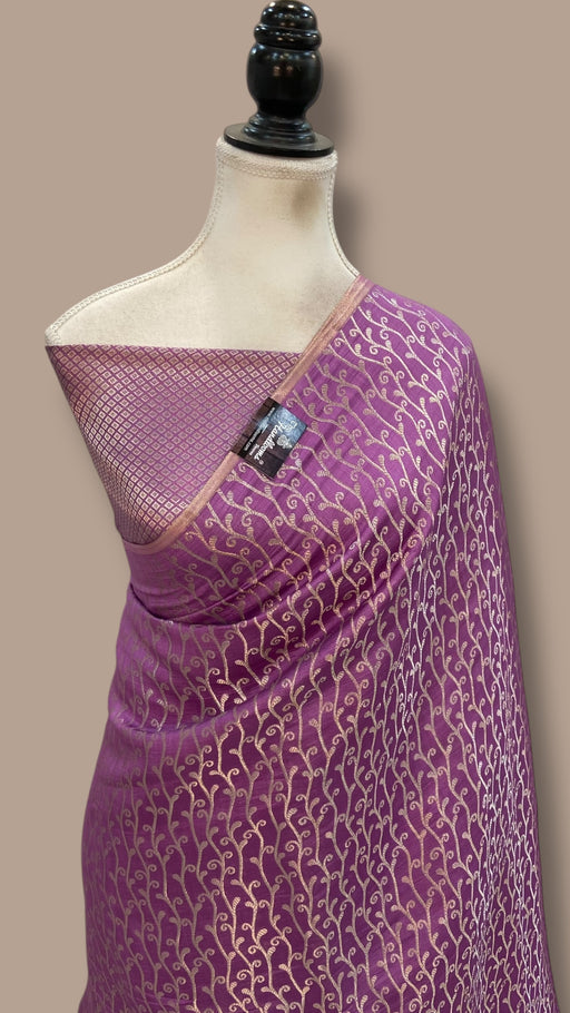 Pure Chiniya Silk Handloom Banarasi Saree - The Handlooms