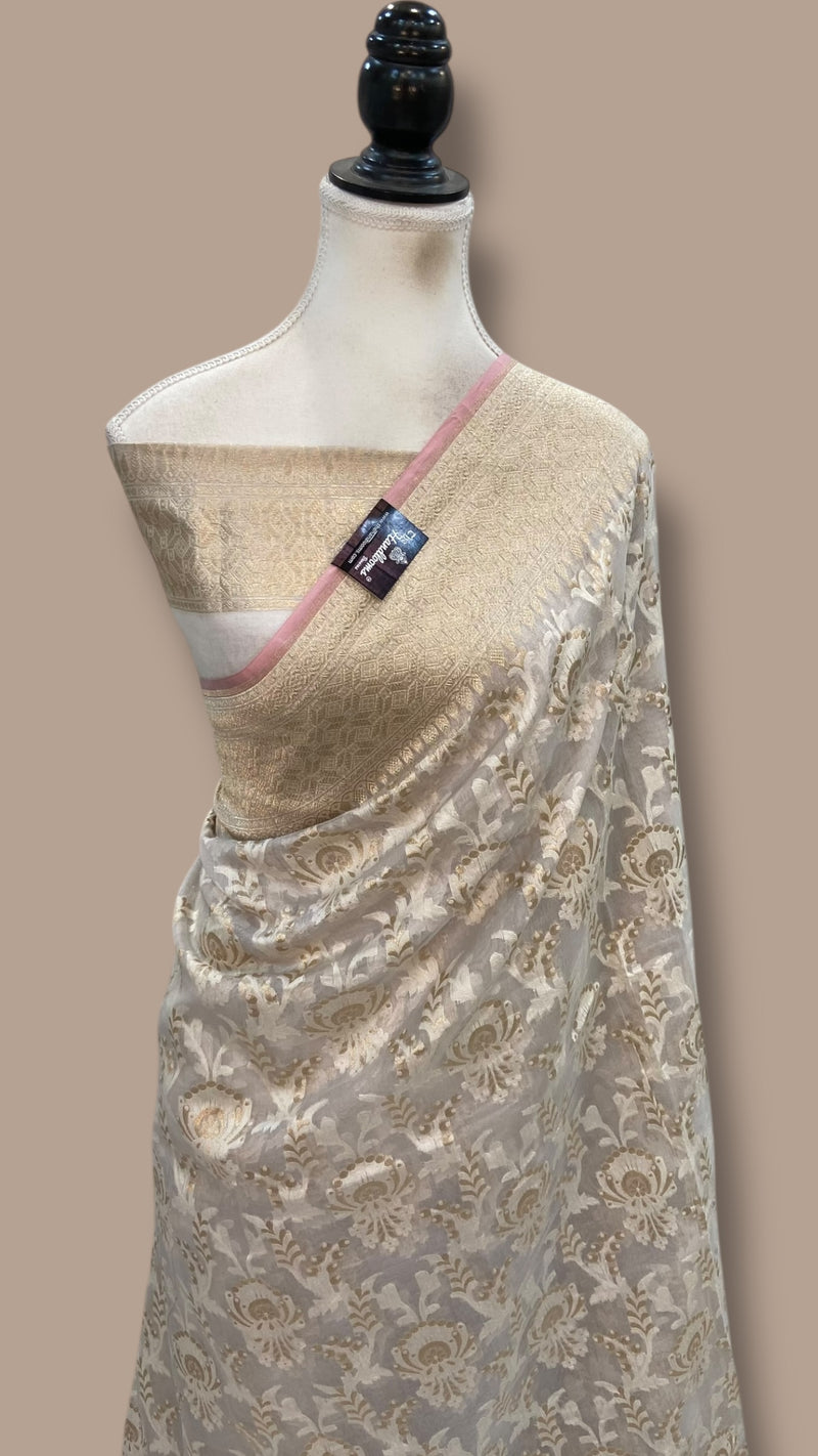 Pure Cotton Banarasi Handloom Saree - The Handlooms