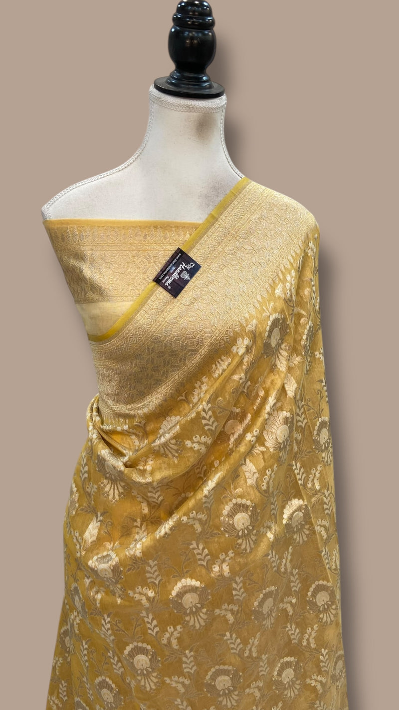 Pure Cotton Banarasi Handloom Saree - The Handlooms