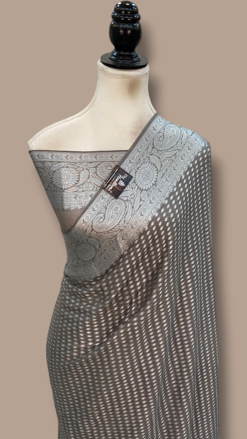 Pure Chiffon Khaddi Banarasi Saree