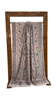 Pure Dupion Silk Handloom Banarasi Saree With Chikankari - The Handlooms