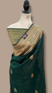 Pure Katan Silk Banarasi Handloom Saree - All over Kadua motifs - The Handlooms