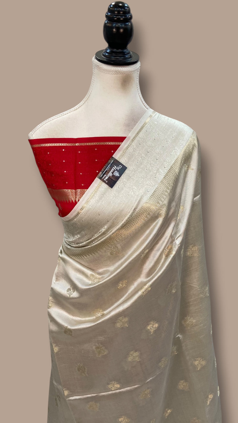 Pure Mango Silk Banarasi Handloom Saree