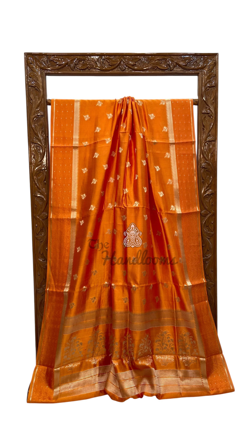 Pure Mango Silk Banarasi Handloom Saree