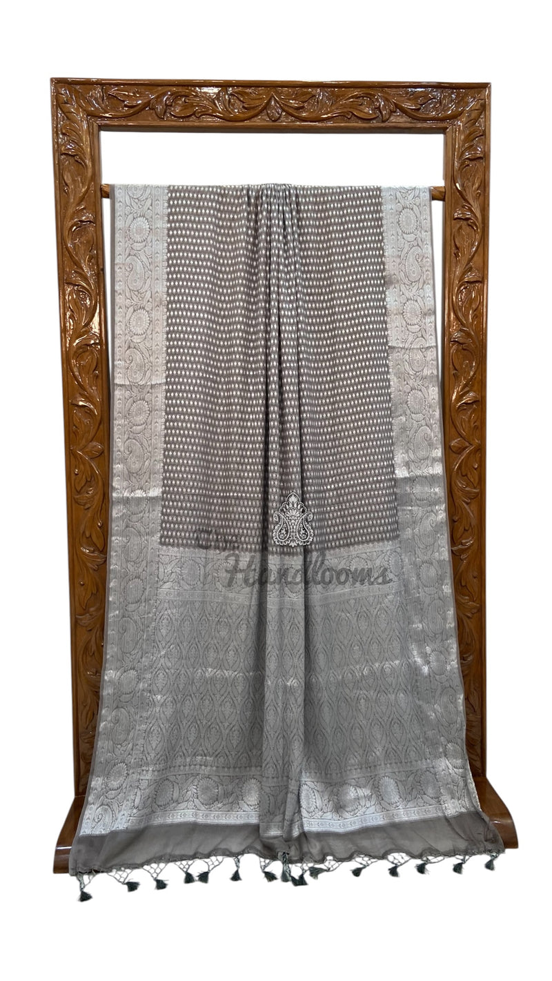 Pure Chiffon Khaddi Banarasi Saree
