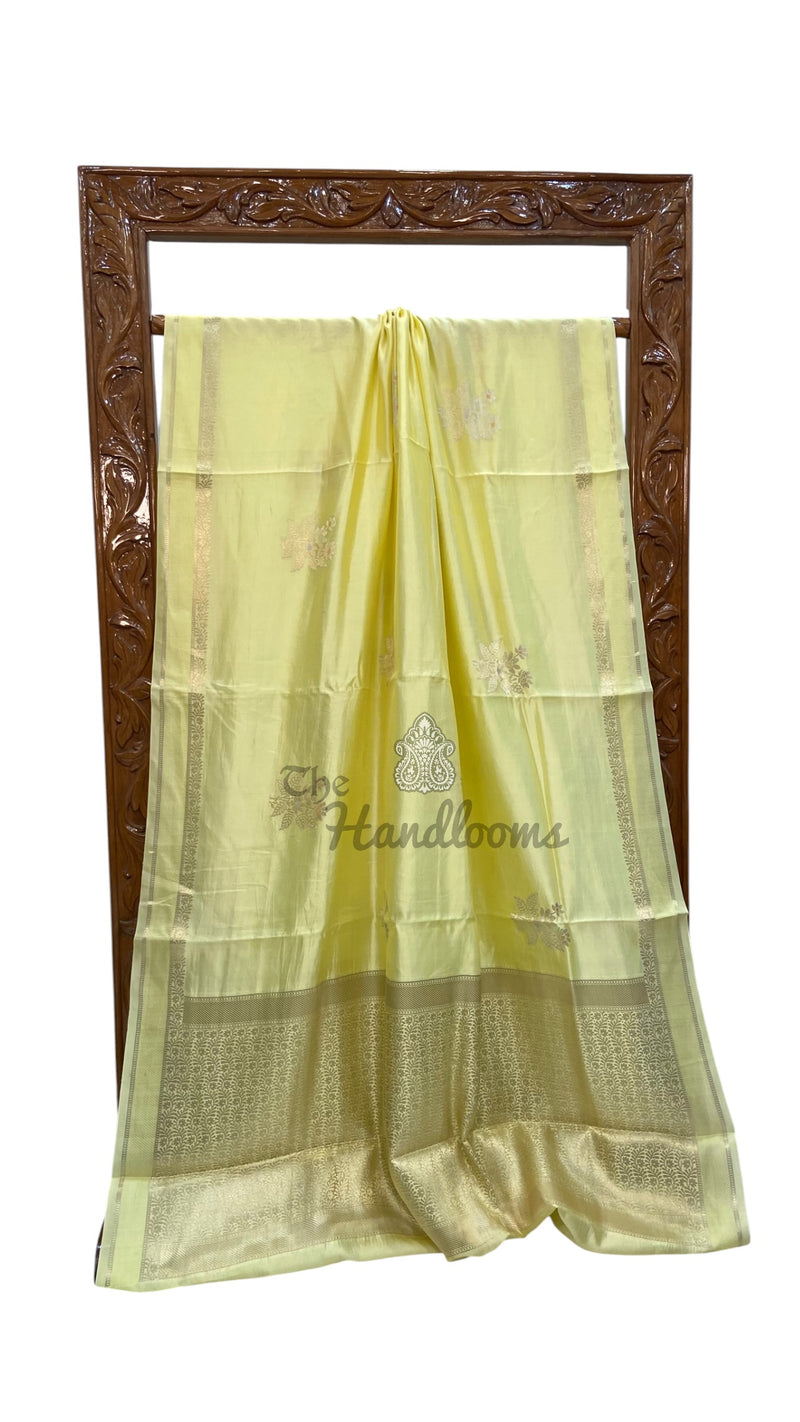 Pure Mango Silk Banarasi Handloom Saree