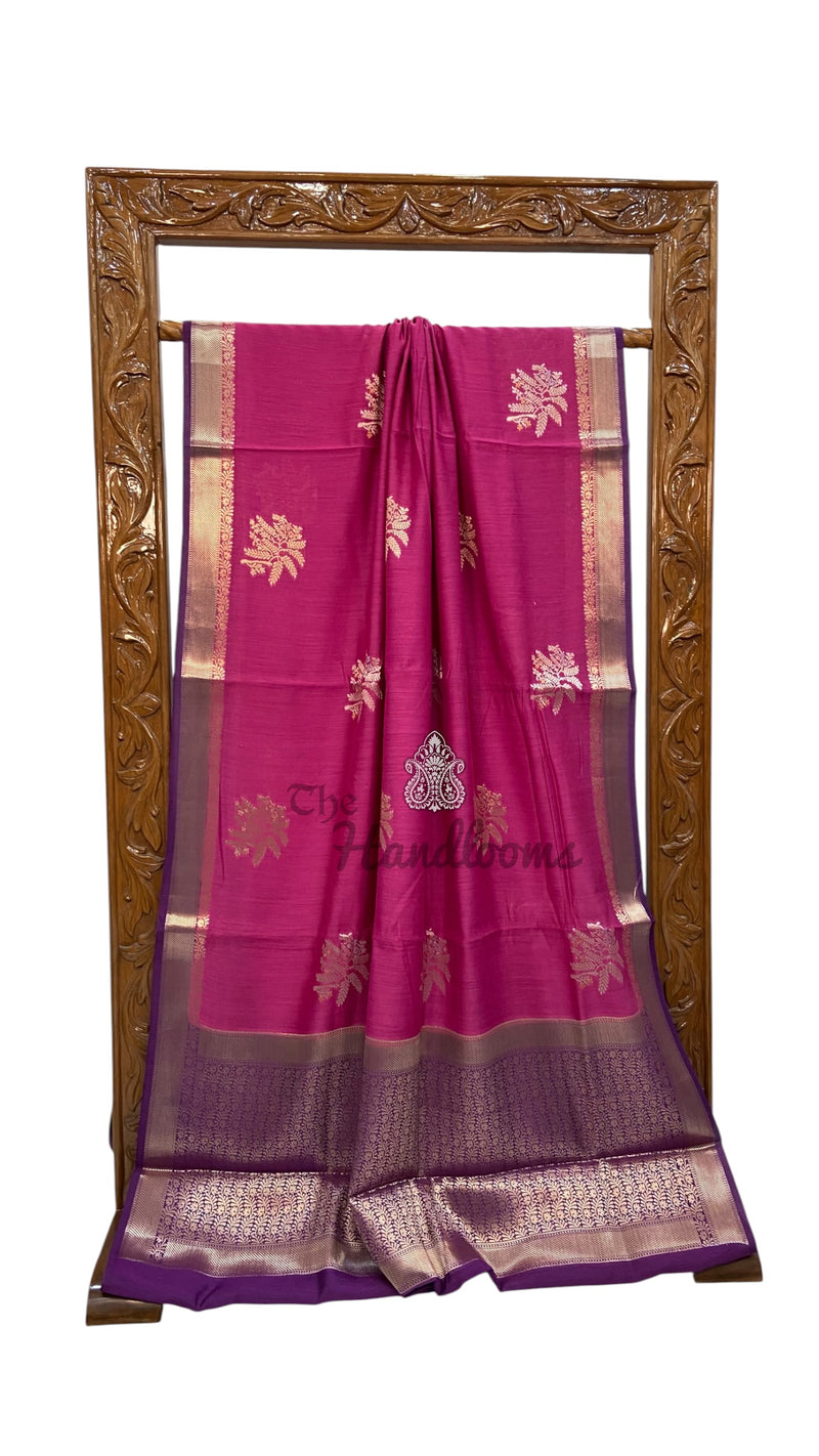 Pure Moonga Silk Handloom Banarasi Saree