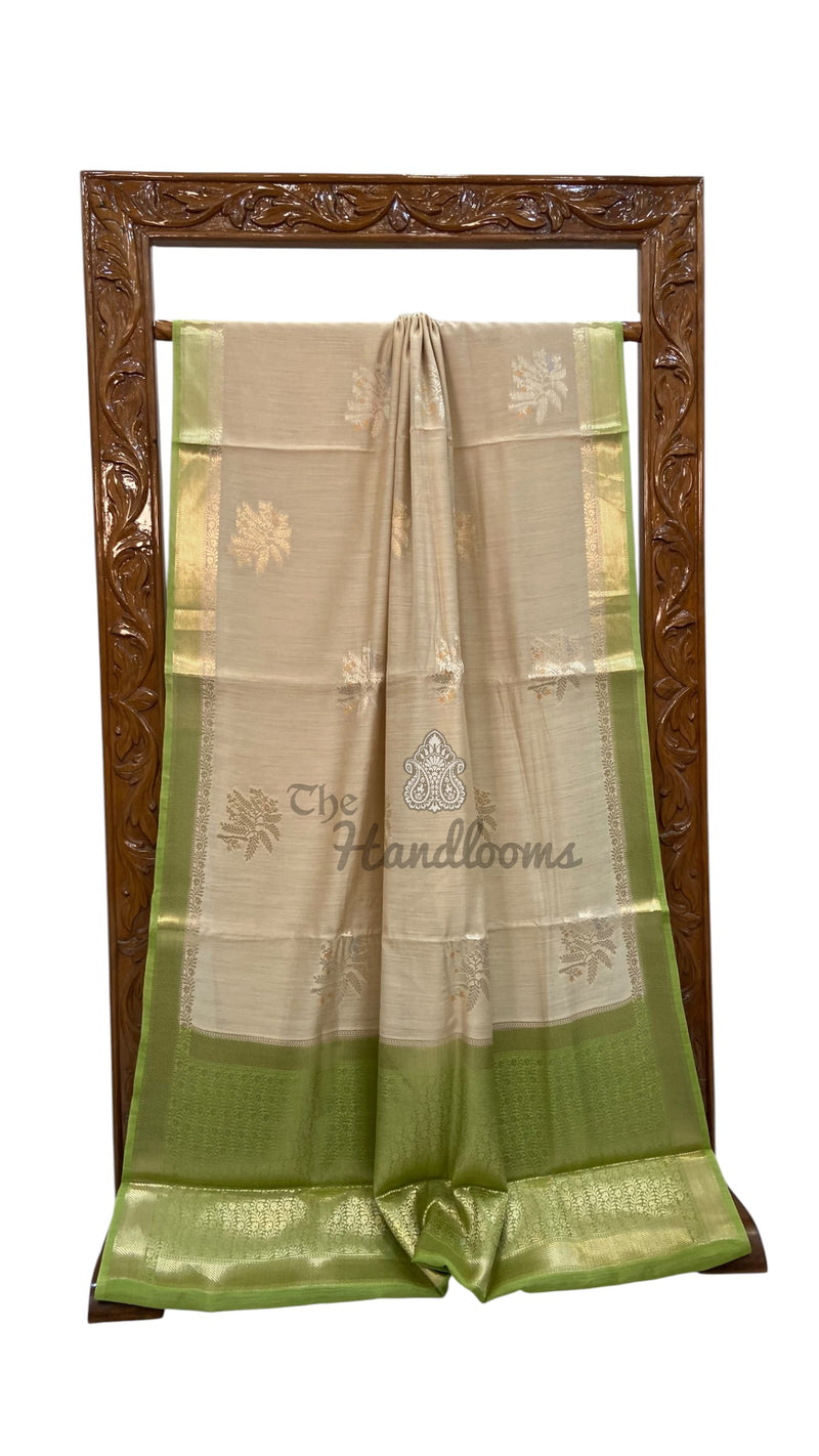 Pure Moonga Silk Handloom Banarasi Saree