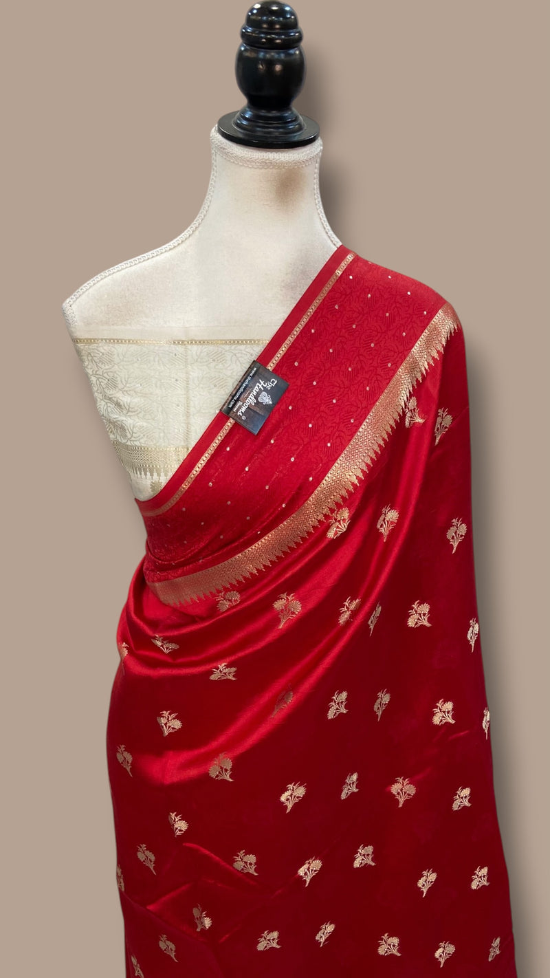 Pure Mango Silk Banarasi Handloom Saree