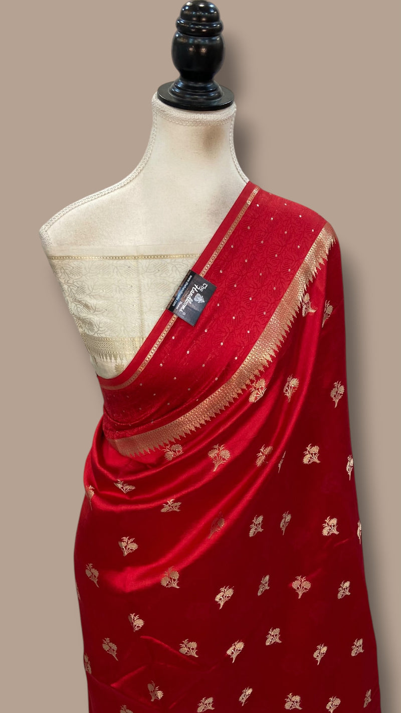 Pure Mango Silk Banarasi Handloom Saree