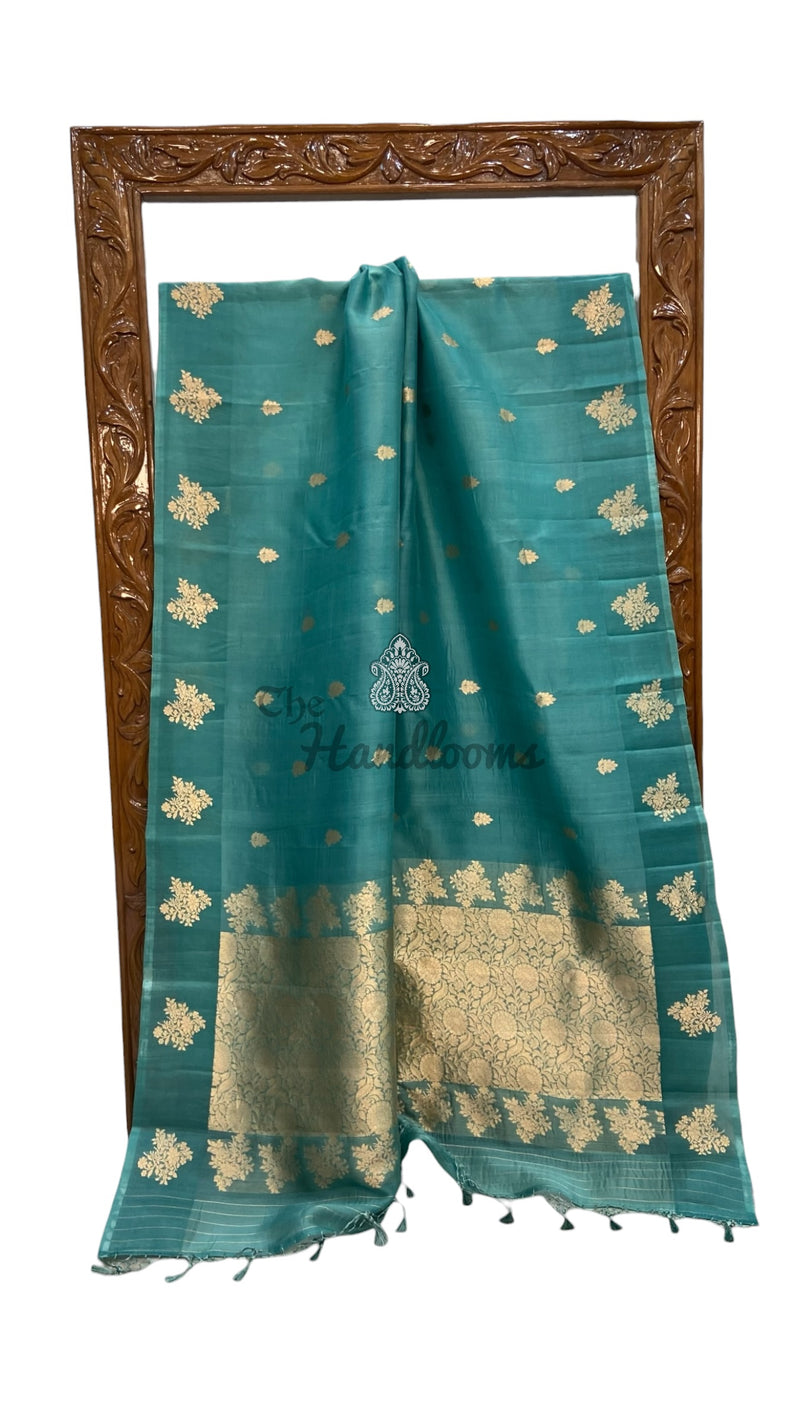 Pure Kora Silk Handloom Banarasi Saree - The Handlooms
