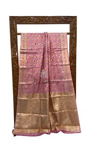 Pure Tussar Silk Handloom Banarasi Saree - The Handlooms
