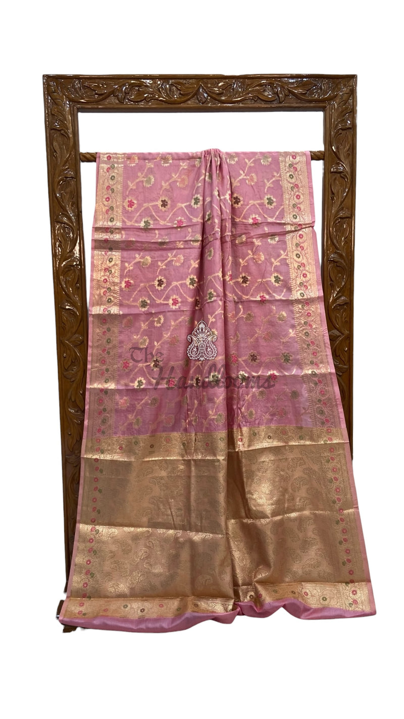 Pure Tussar Silk Handloom Banarasi Saree - The Handlooms