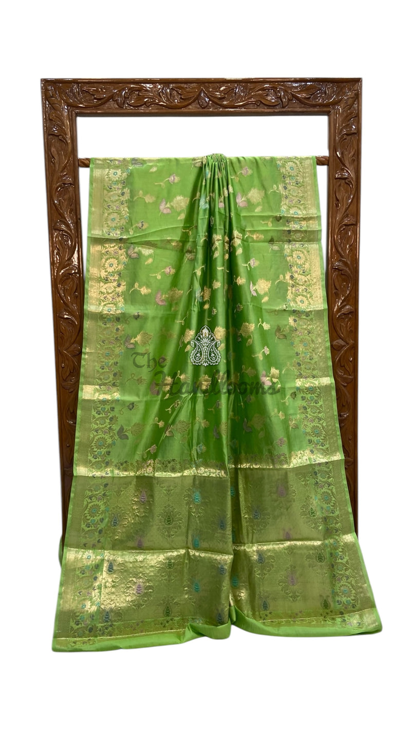 Pure Dupion Silk Banarasi Saree - The Handlooms