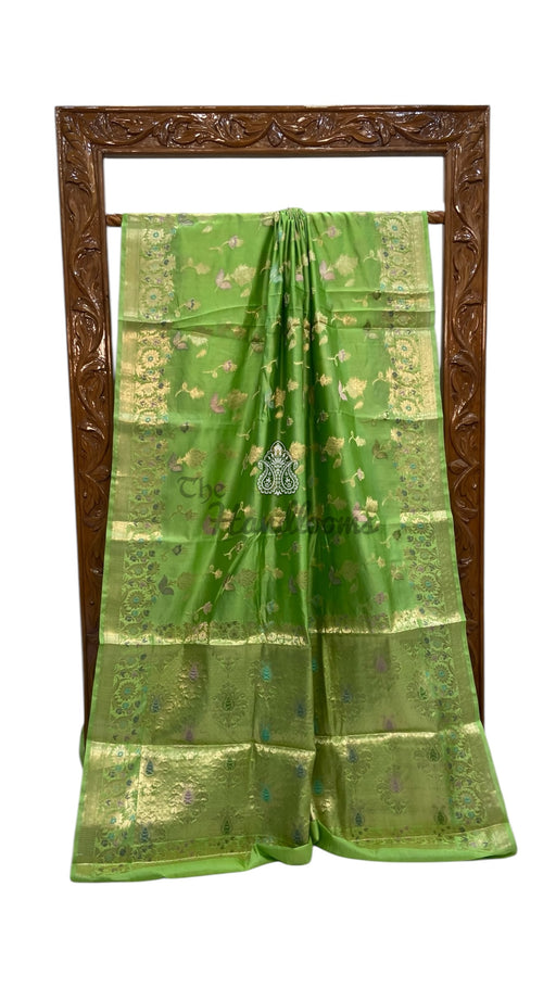 Pure Dupion Silk Banarasi Saree - The Handlooms