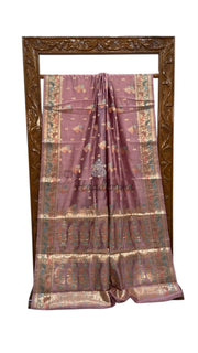 Pure Dupion Silk Banarasi Saree - The Handlooms