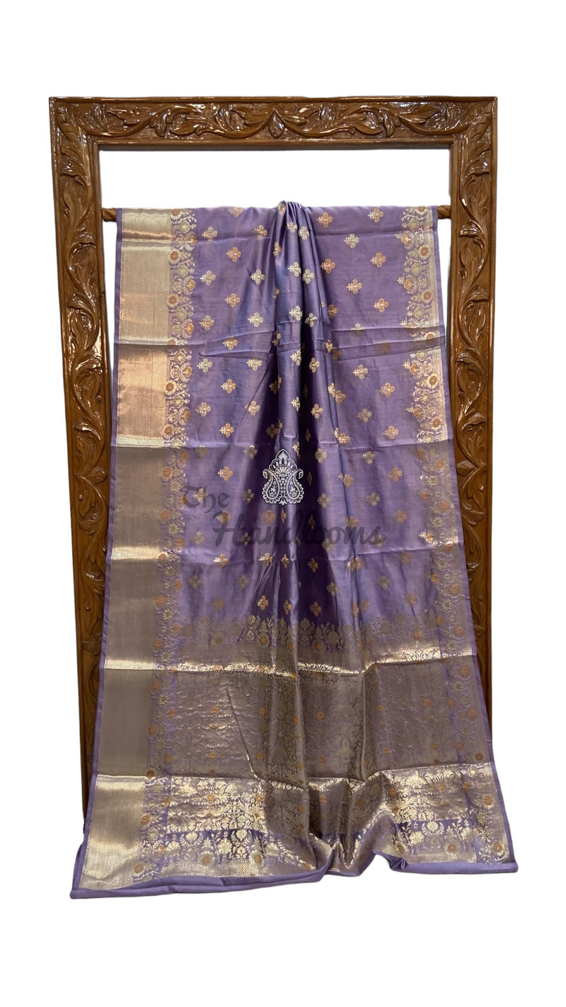 Pure Dupion Silk Banarasi Saree - The Handlooms