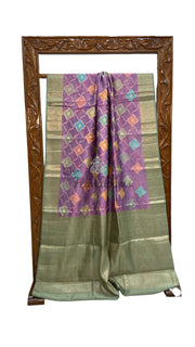 Pure Chiniya Silk Handloom Banarasi Saree - The Handlooms