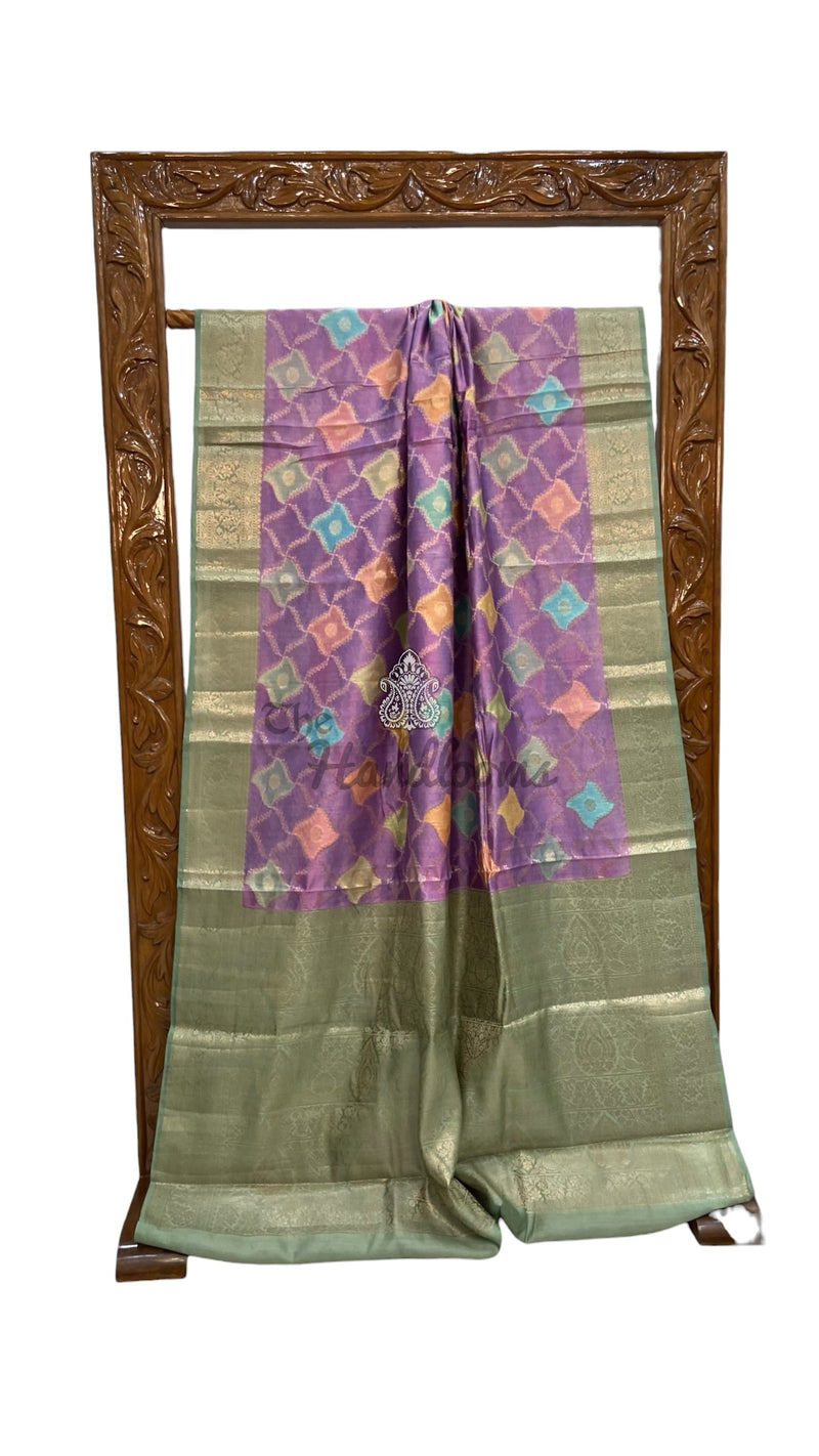 Pure Chiniya Silk Handloom Banarasi Saree - The Handlooms