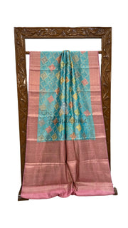 Pure Chiniya Silk Handloom Banarasi Saree - The Handlooms