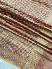 Pure Tissue Reshmi Zari Banarasi Brocade Handloom Dupatta - The Handlooms