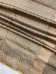 Pure Tissue Reshmi Zari Banarasi Brocade Handloom Dupatta - The Handlooms