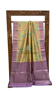 Pure Chiniya Silk Handloom Banarasi Saree - The Handlooms