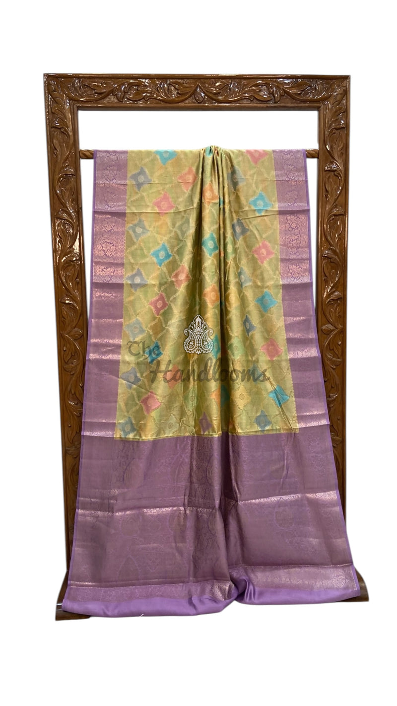Pure Chiniya Silk Handloom Banarasi Saree - The Handlooms