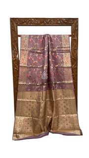 Pure Tussar Silk Handloom Banarasi Saree - The Handlooms