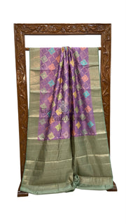 Pure Chiniya Silk Handloom Banarasi Saree - The Handlooms