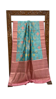 Pure Chiniya Silk Handloom Banarasi Saree - The Handlooms