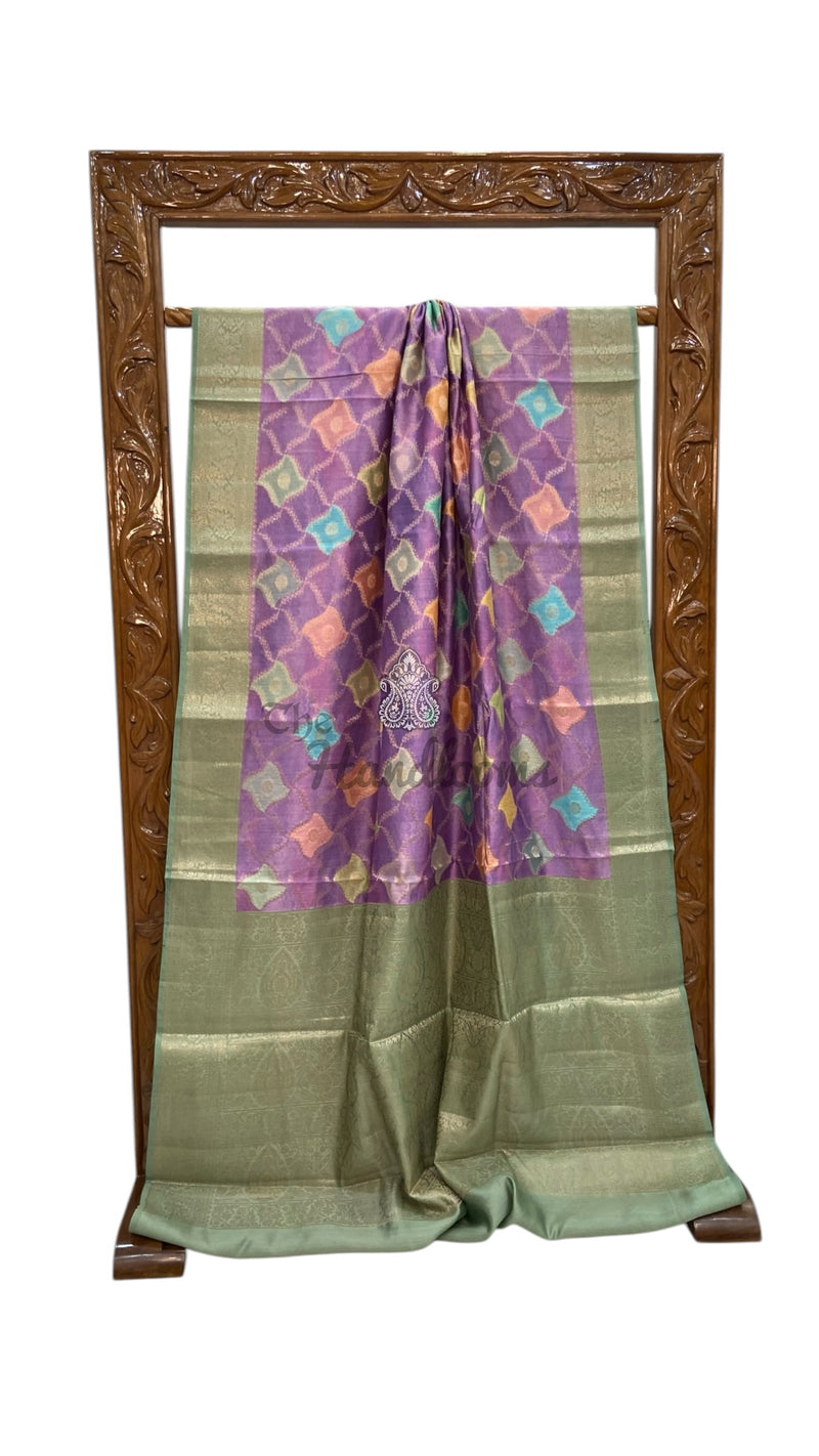 Pure Chiniya Silk Handloom Banarasi Saree - The Handlooms
