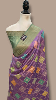 Pure Chiniya Silk Handloom Banarasi Saree - The Handlooms