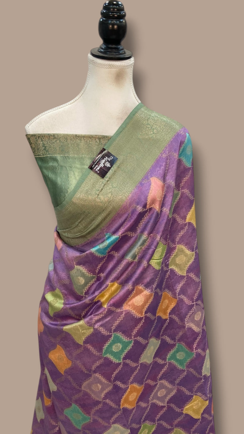 Pure Chiniya Silk Handloom Banarasi Saree - The Handlooms