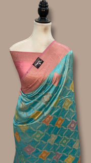 Pure Chiniya Silk Handloom Banarasi Saree - The Handlooms