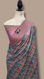 Pure Chiniya Silk Handloom Banarasi Saree - The Handlooms