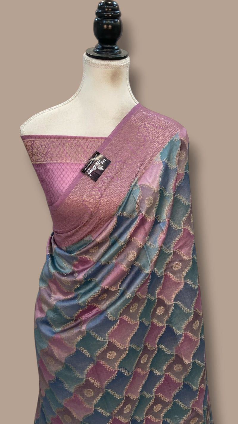 Pure Chiniya Silk Handloom Banarasi Saree - The Handlooms
